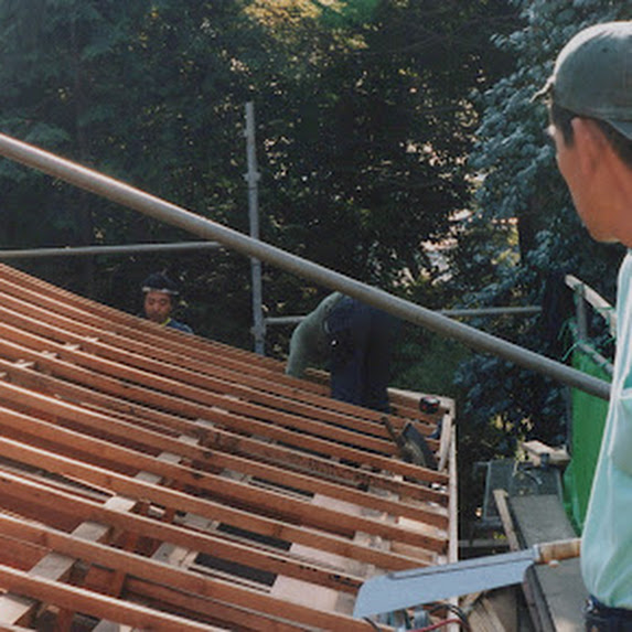 寺社の屋根の葺き替え4