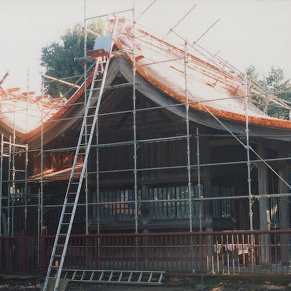 寺社の屋根の葺き替え5