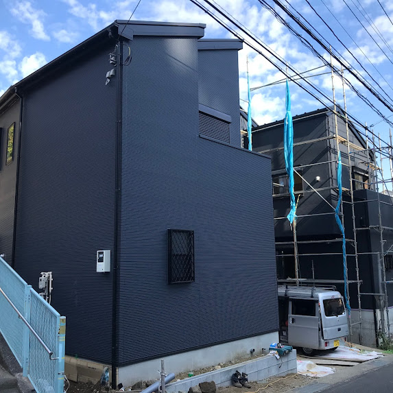 新築分譲住宅の雨樋工事＠横須賀市